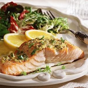 Salmon with cream