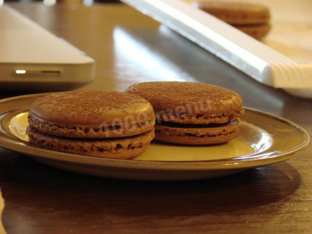 Coffee and chocolate macaroni