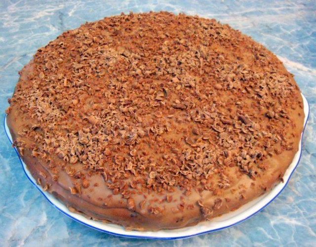 Nut cake chocolate sponge cake