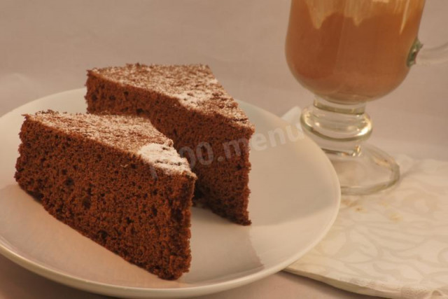 Genoese chocolate sponge cake