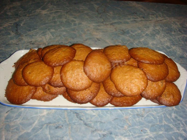 Cookies from oatmeal with barley