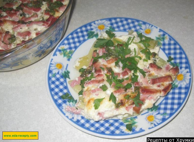 Casserole with ham