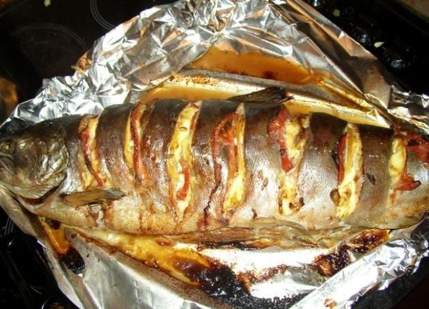 Baked coho