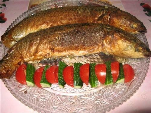 Baked mullet