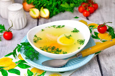 Chicken breast broth