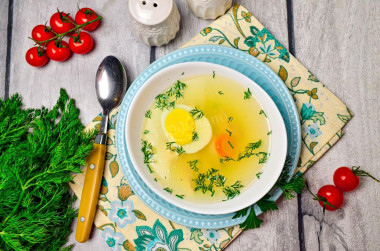 Chicken breast broth