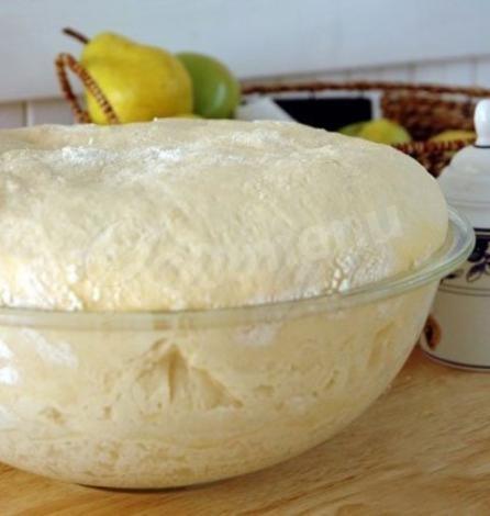 Quick dough for pies and buns