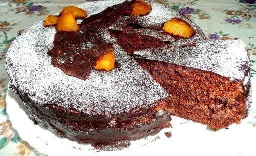 Homemade chocolate cake