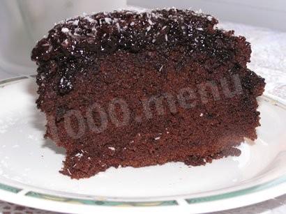 Cake with chocolate