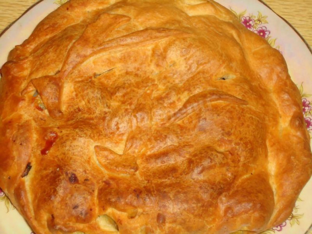 Chicken mushroom puff pastry