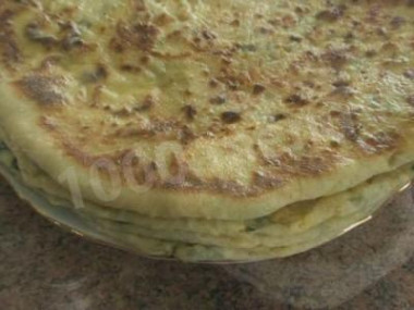 Ossetian pie on margarine, yeast unsweetened