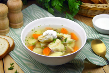 Cod fish soup