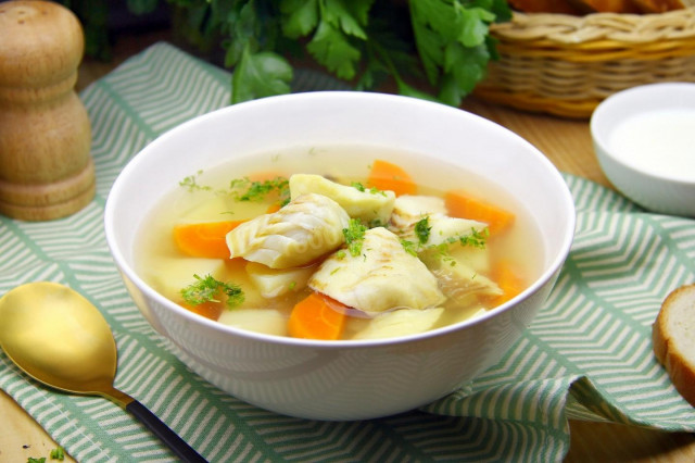 Cod fish soup