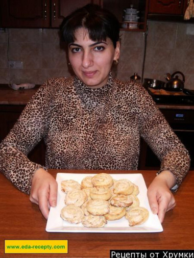 Curd biscuits Curlicues like roses