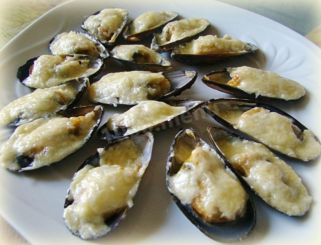 Baked mussels