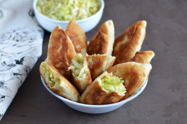 Pan-fried pies on water