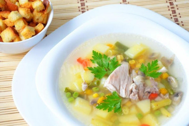 Chicken vegetable soup