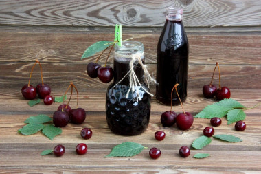 Cherry syrup for winter