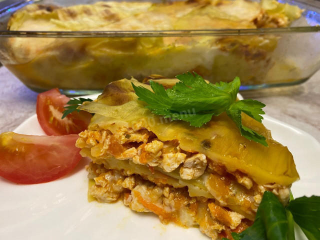 Cabbage lasagna