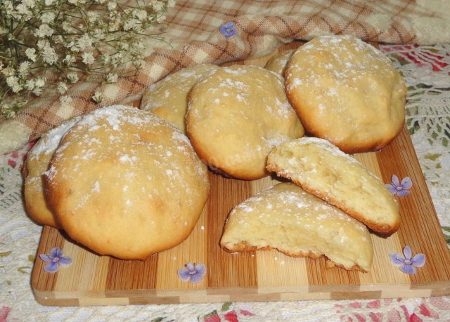 Soft biscuits with kefir and butter