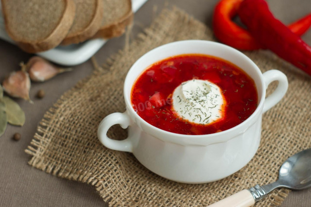 Vegetarian borscht