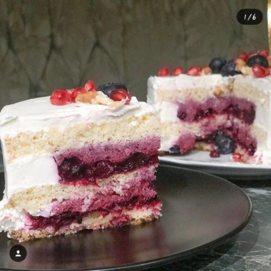 Diet blueberry cake