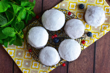 Homemade gingerbread with milk