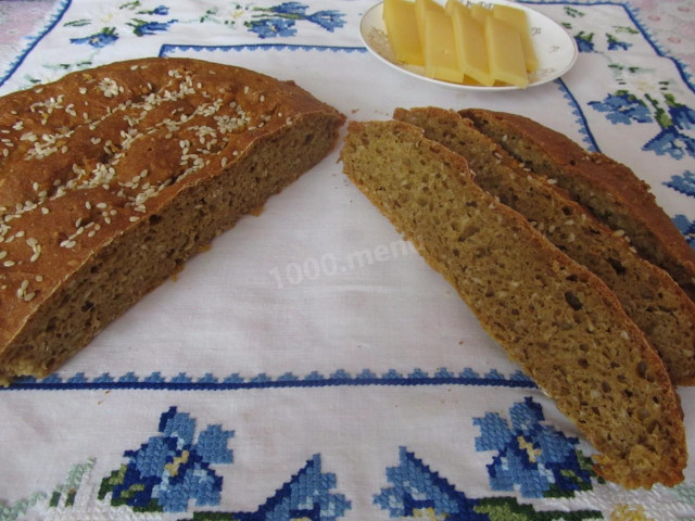 Rye pumpkin bread with bran