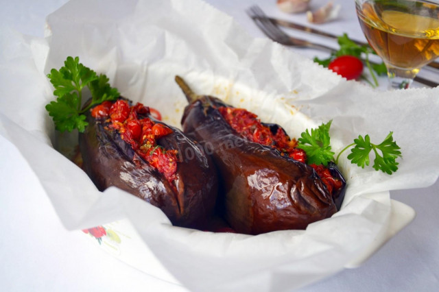 Eggplant with vegetables in Rhodes