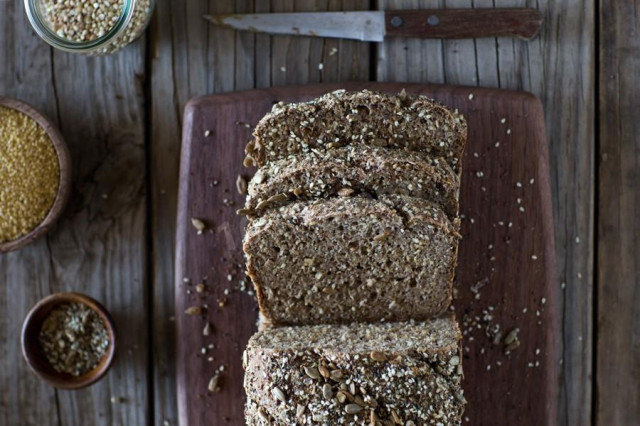 Low-calorie bread with psyllium