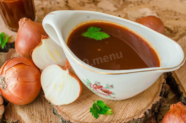 Demiglas sauce from vegetables