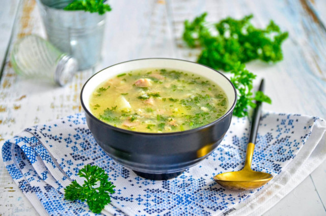 Peasant soup with cereals