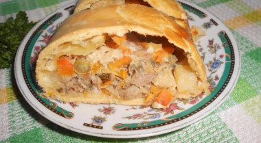 Wellington minced meat roll