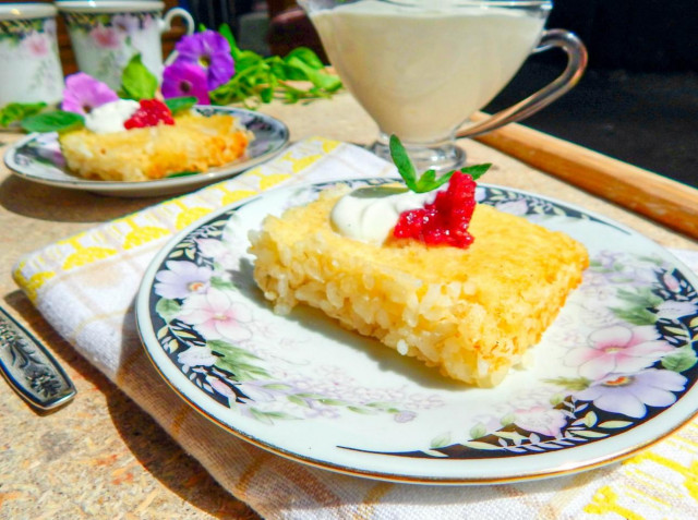 Rice porridge casserole