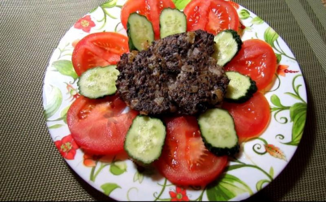 Mushroom cutlets made from fresh chamignons