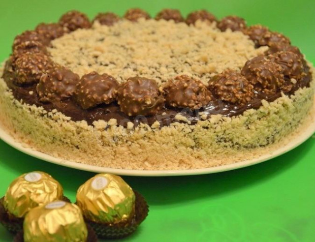 Ferrero Rocher waffle cake