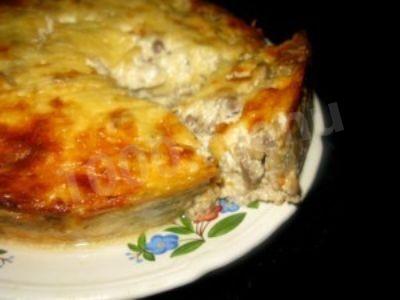 Fish casserole in milk