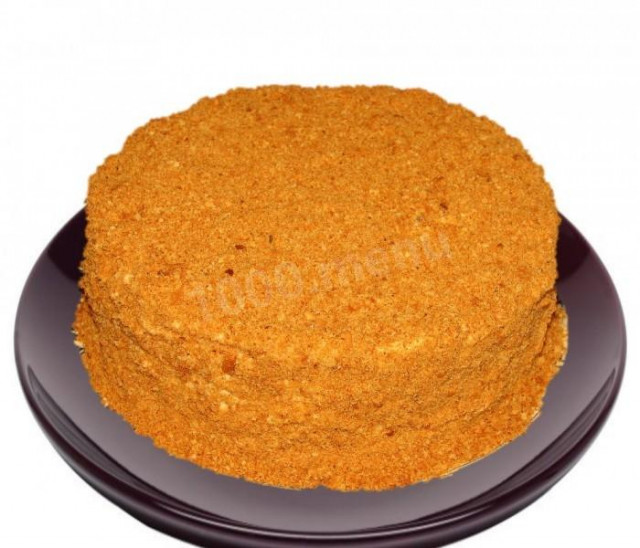 Ginger cake with sour cream