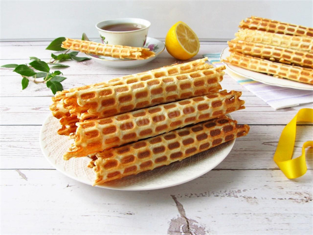 Waffles in a Soviet waffle iron