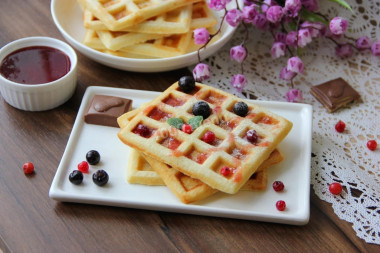 Belgian soft waffles