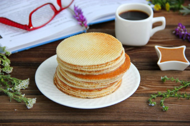 Dutch waffles with dry yeast