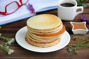 Dutch waffles with dry yeast