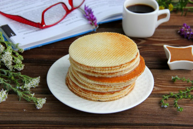 Dutch waffles with dry yeast