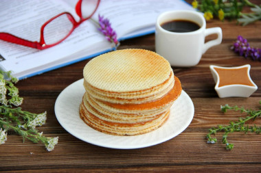 Dutch waffles with dry yeast