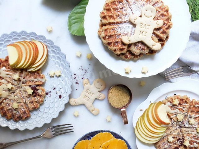 Waffles with psyllium