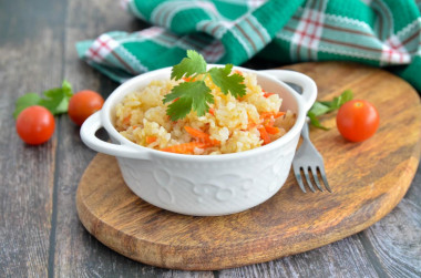 Vegetable pilaf with vegetables