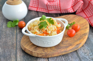 Vegetable pilaf with vegetables