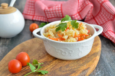 Vegetable pilaf with vegetables