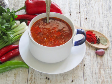 Classic Georgian mutton kharcho soup