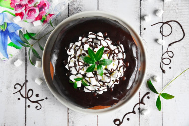 Chocolate cupcake in a slow cooker